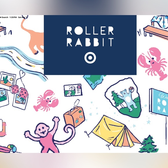 💙💚Roller Rabbit x Target 24oz Vacation Tumbler w/ Heart Straw - Picture 5 of 6